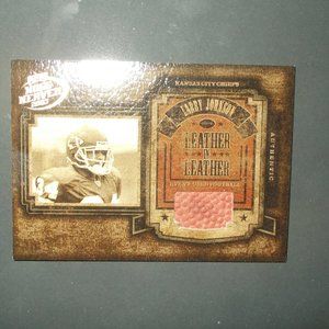 Larry Johnson 2003 NFL Playoff Hogg Heaven Chiefs Football Relic Card #206/250